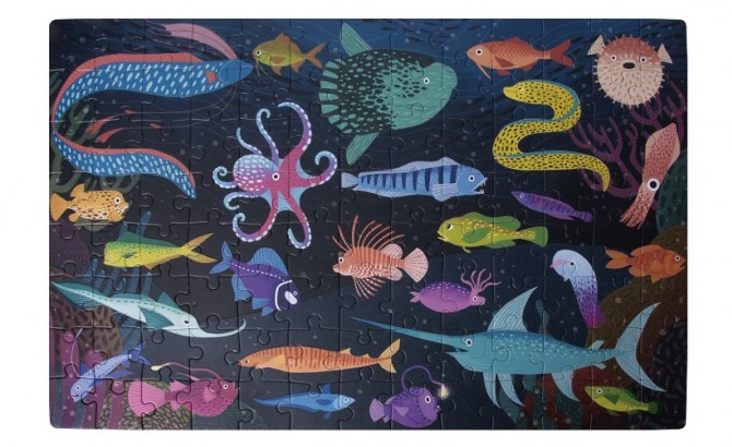 Puzzle świecące w ciemności Apli Kids - Ocean 5+
